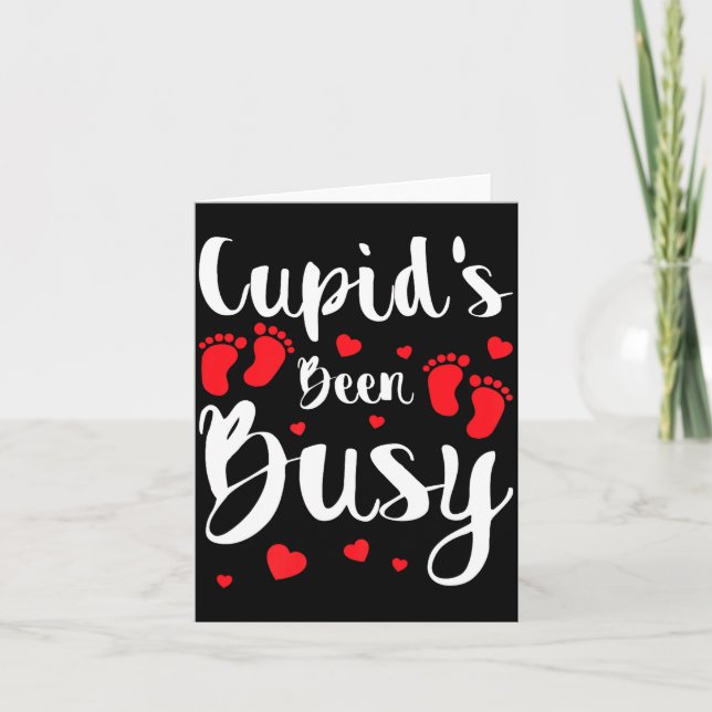 Carte Cud's Been Busy Funny Baby Reveal 2025 Valentine N (Devant)