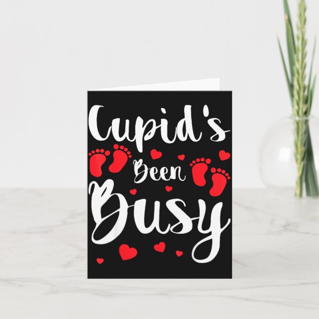 Carte Cud's Been Busy Funny Baby Reveal 2025 Valentine N (Devant)