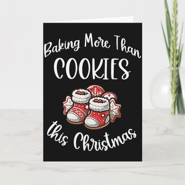 Carte Cuire plus que des biscuits ce Noël en travaillant (Devant)