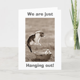 CARTE CUISINE/BÉBÉ DUCK DIT "HEUREUX ANNIVERSAIRE"