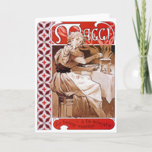 Carte Cuisine de femme, Alphonse Mucha