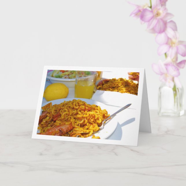 Carte Cuisine de fruits de mer espagnole (Orchidée)