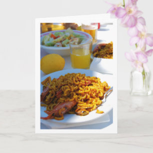 Carte Cuisine de fruits de mer espagnols