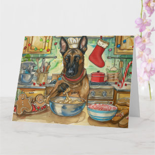 Carte Cuisson festive de Noël du Malinois belge :