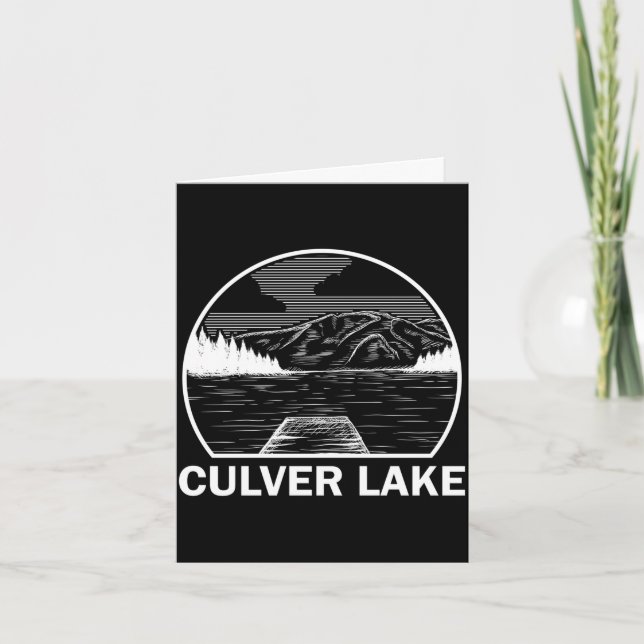 Carte Culver lac new jersey pêche drôle camping (Devant)