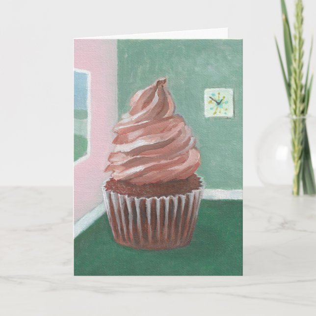 Carte Cupcake au chocolat (Devant)