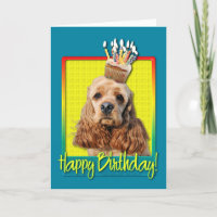 Cupcake d'anniversaire - Cocker Spaniel
