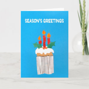 Carte Cupcake de Noël avec bougies