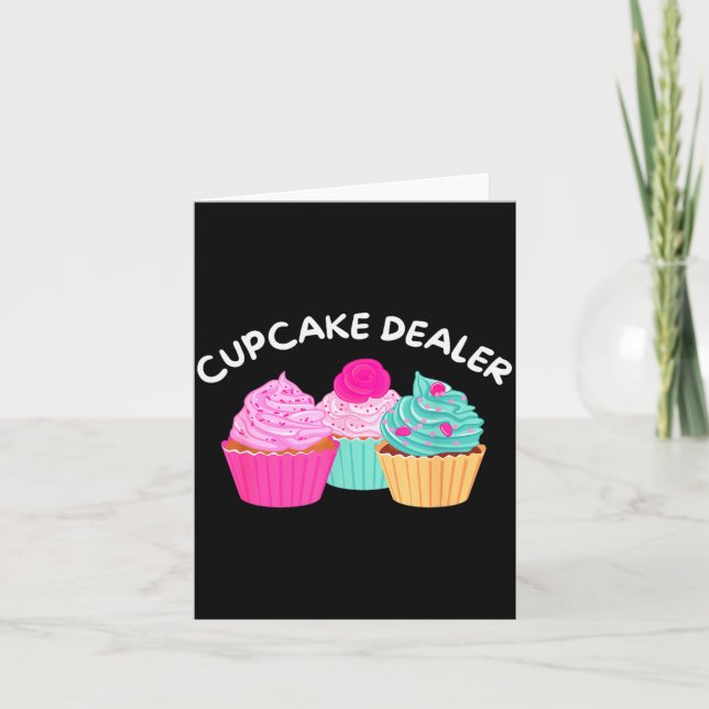 Carte Cupcake Er - Funny Cupcake Baker Pastry Baking Gif (Devant)