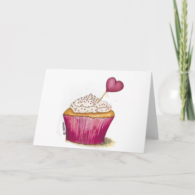 Carte Cupcake - Jour le plus doux (Devant)