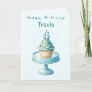 Carte Cupcake personnalisée 6e anniversaire