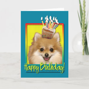 Carte Cupcake Pomeranian