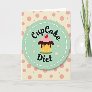 Carte Cupcake Rétro Sucré
