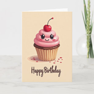 Carte Cupcake Sourire Doux