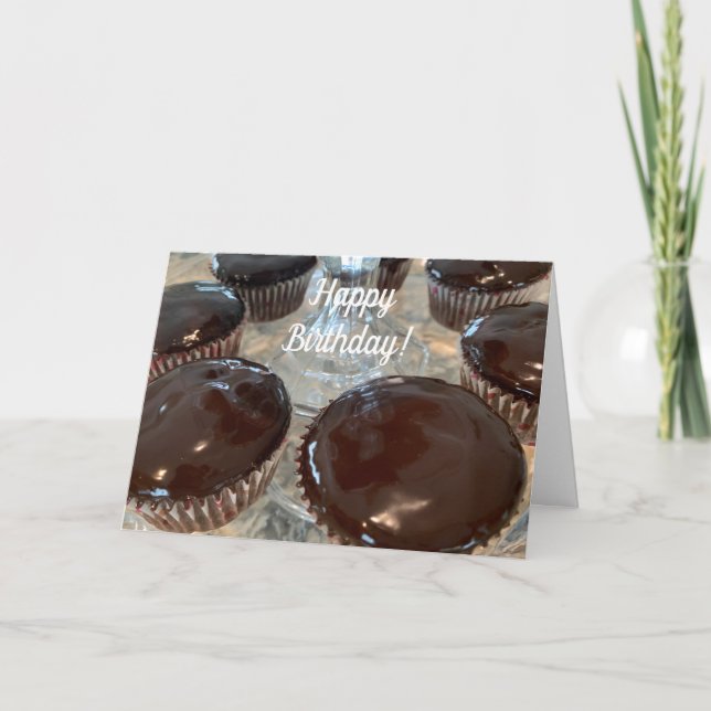 Carte Cupcakes au Ganache de Chocolat (Devant)