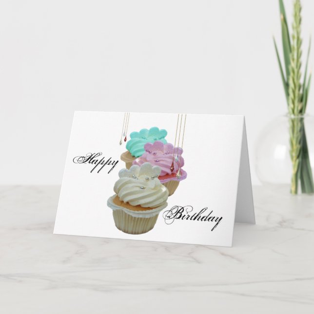 Carte Cupcakes avec Bling ! (Devant)