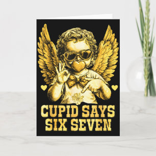 Carte Cupid dit Six Sept Funny Valentine 67 Meme Hommes 