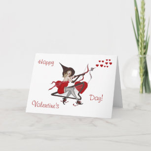 Carte Cupidon des Coeurs de Valentine