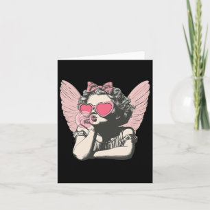 Carte Cupidon Rétro Saint-Valentin Mignon Cupidon Vintag