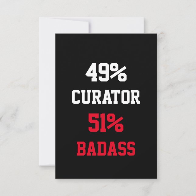 Carte Curator Badass Card (Devant)