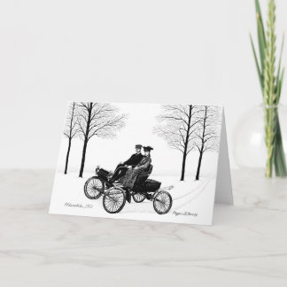 Carte Curved Dash Olds Note Card