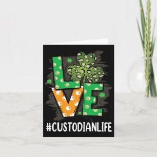 Carte Custodian Amour Jour de la Saint Patrick mignonne