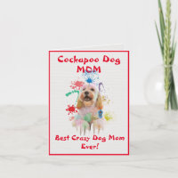 Custom Cockapoo Mom Dog Best Crazy Dog Digital
