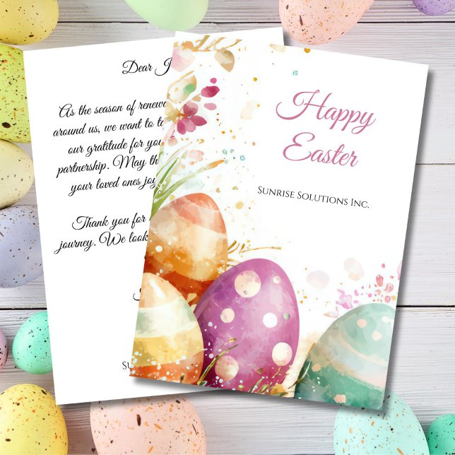 Carte Custom Corporate Easter Greetings Card (Créateur téléchargé)