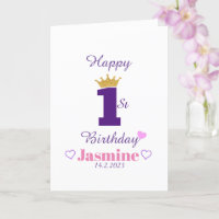 Custom Cute Elegant White Baby Happy 1er Anniversa