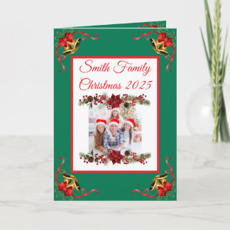 Carte Custom Family Photo Christmas Card