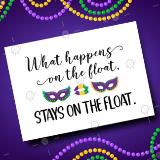 Carte CUSTOM Funny Mardi Gras Sale Sexy Adulte Naughty C