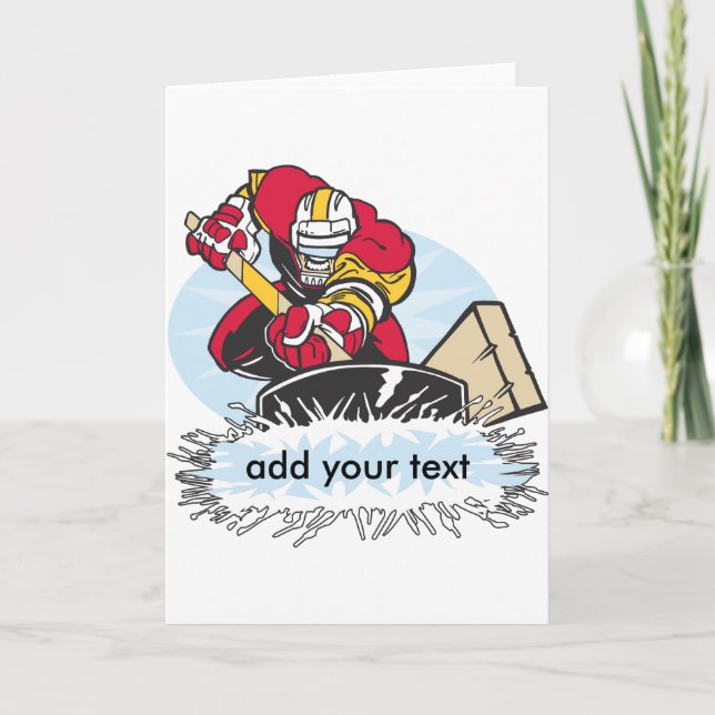 Carte Custom Hockey Player (Devant)