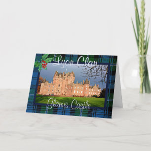 Carte Custom Lyon Scottish Clan Glamis Castle Plaid Xmas