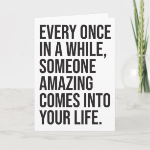 Carte CUSTOM Me voici Sarcastique Romantique Humour drôl