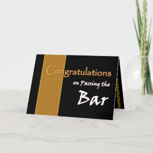 Carte CUSTOM NAME Congratulations Passing Bar Exam