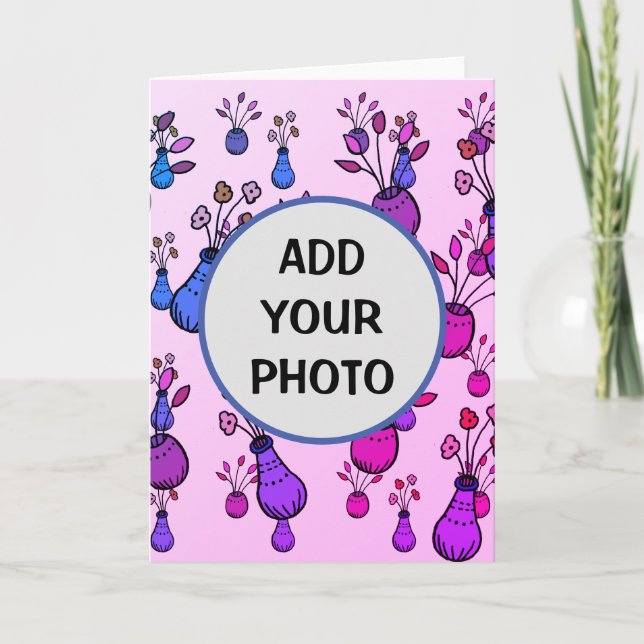 Carte Custom Photo, Birthday card, custom Card (Devant)