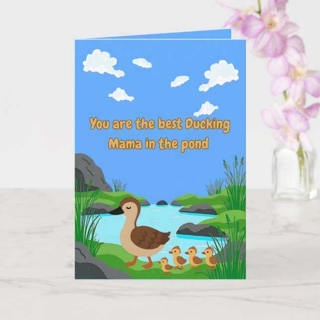 Carte Custom Photo Mothers Day (Orchidée)