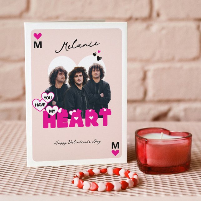 Carte Custom Photos Boyfriend to Girlfriend Valentine (Custom Photos Boyfriend to Girlfriend Valentine Card)