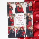 Carte Custom Valentine's Day Romantic Love Photo Collage<br><div class="desc">Cette belle carte Heureuse Sainte-Valentin a un script rouge audacieux au centre et vos noms entourés de 8 photos romantiques en couple autour de la frontière. Sélectionnez les photos les plus douces de votre relation pour faire un collage de photos pour votre petit ami, petite amie, femme, mari ou partenaire....</div>