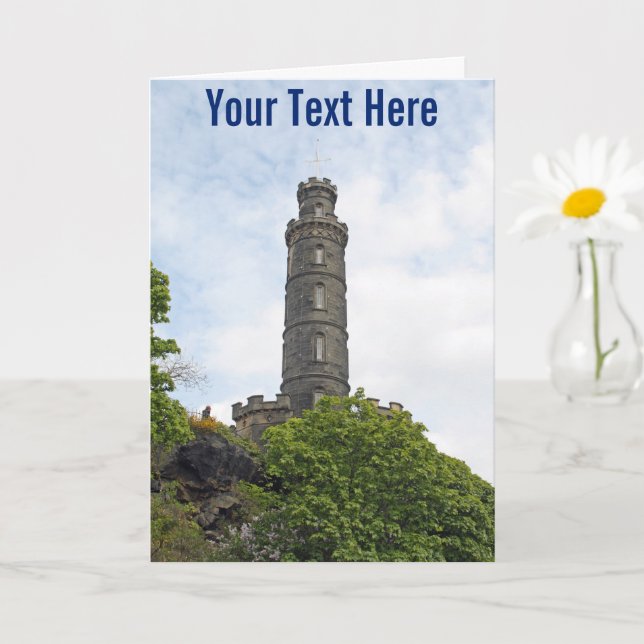 Carte Customisable Edinburgh, Scotland Card (Petite plante)