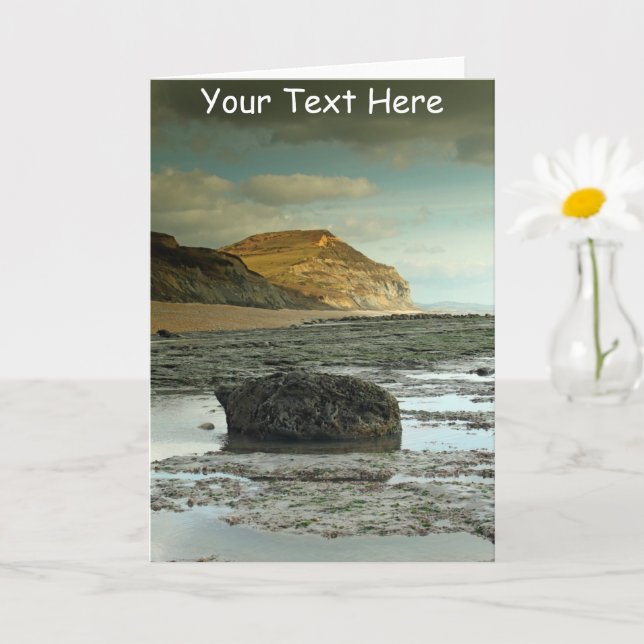 Carte Customisable Jurassic Coast (Petite plante)