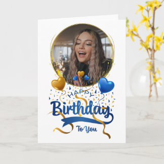 Carte Customiser Joyeux Anniversaire à vous plié