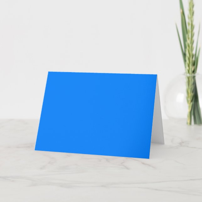 Carte Customiser la couleur solide azur (Devant)