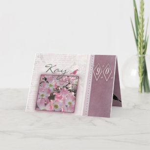 Carte Customisez votre 90e anniversaire