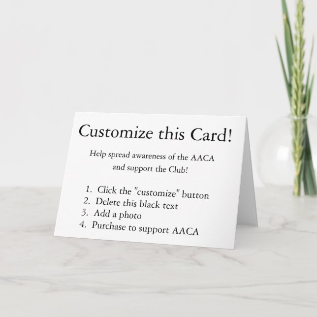 Carte Customize this card ! (Devant)