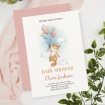 Customized Baby Shower Card, Baby shower card for