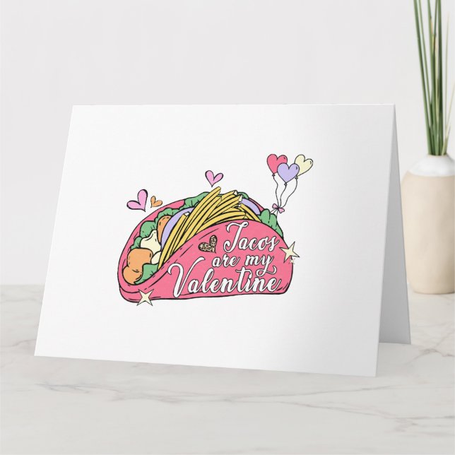 Carte Cute and Funny Valentine's Day for Taco Lovers  (Devant)