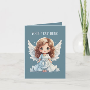 Carte Cute Angel Religieux ajouter un message
