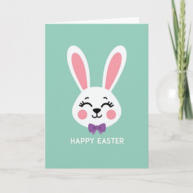 Carte Cute Animal Happy Holiday Card (Devant)