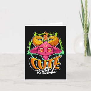 Carte Cute As Halloween Kawaii Phomet Funny Satan G
